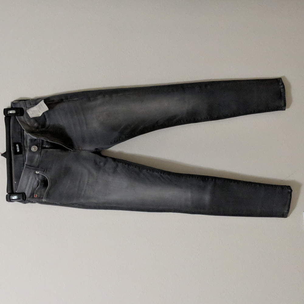 HUDSON, Mid-rise nico super skinny, size 25, Light black